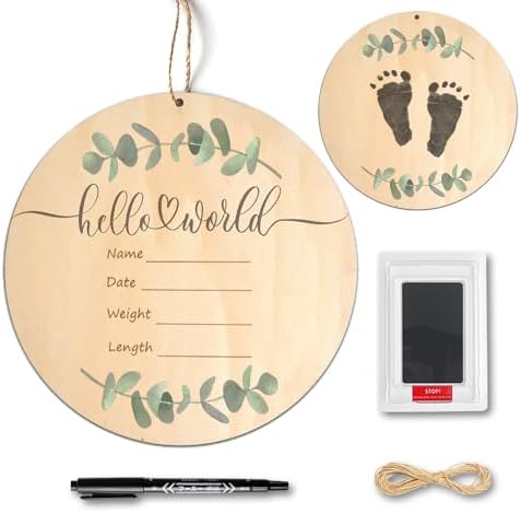 GAIBIJA Baby Birth Announcement Sign with Marker Pen