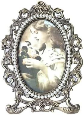 STBTOO 6 Inch Metal Frame for Family Decor and Wedding Photos