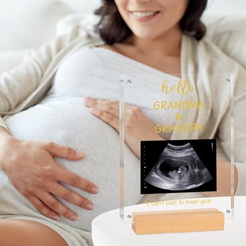 Blinking Stars Ultrasound Baby Announcement Frame