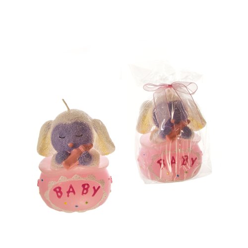Lunaura Baby Keepsake 12 pcs Pink Lamb Candle Bag