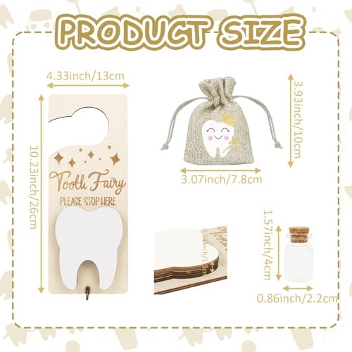 AINBIN 3PCS Tooth Fairy Holder Set