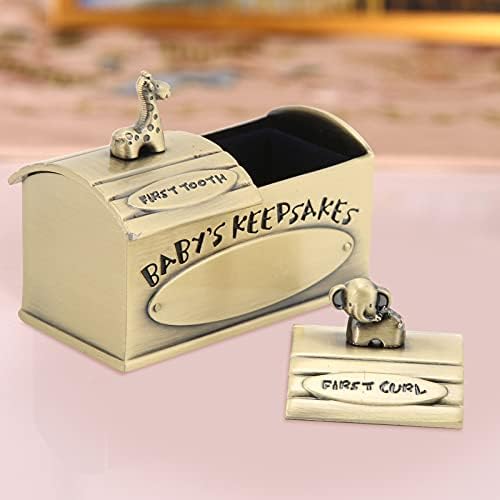 Pssopp Fetal Hair Box - Green Patina Keepsake