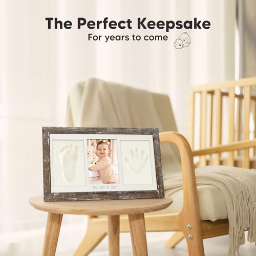 KeaBabies Baby Handprint Footprint Kit Frame - Duo Keepsake