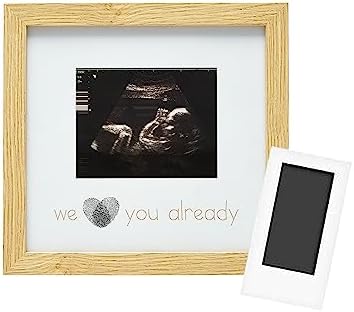 Reece Studio Thumbprint Sonogram Frame Gender Neutral Baby Keepsake