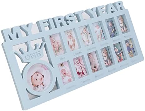 Zerodis First Year Baby Keepsake Frame 12 Months Photo Display