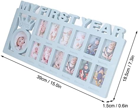 Zerodis First Year Baby Keepsake Frame 12 Months Photo Display