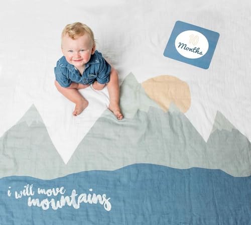 Lulujo Baby Milestone Blanket and Cards Set