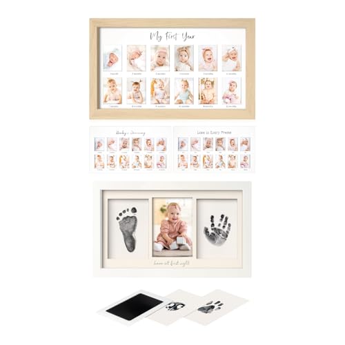 KeaBabies 12-Month Baby Memory Frame for Newborn