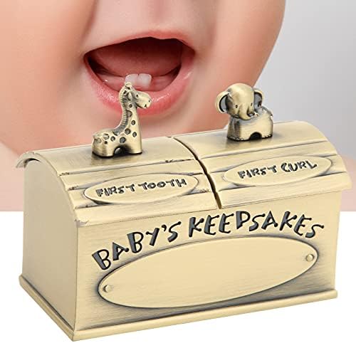 Pssopp Fetal Hair Box - Green Patina Keepsake