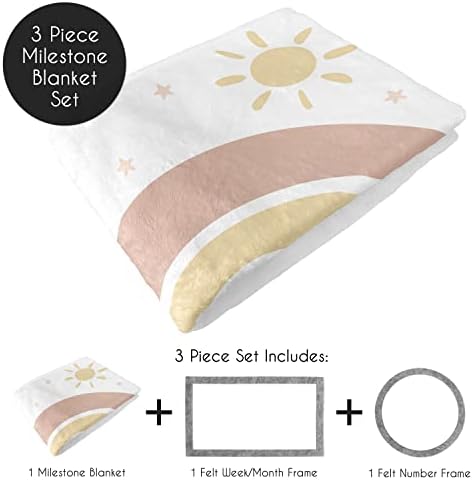 Sweet Jojo Designs Boho Rainbow Growth Mat Blanket