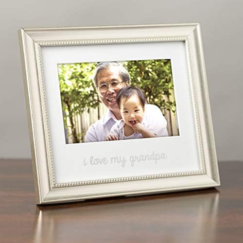 I Love My Grandpa Keepsake Frame Silver 4x6 1