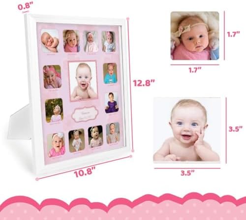 Collage Photo Frame for Baby First Year Keepsake