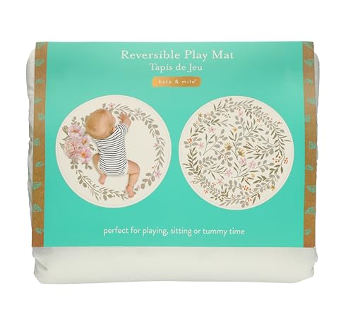 Kate Milo Floral Wreath Reversible Baby Mat 1