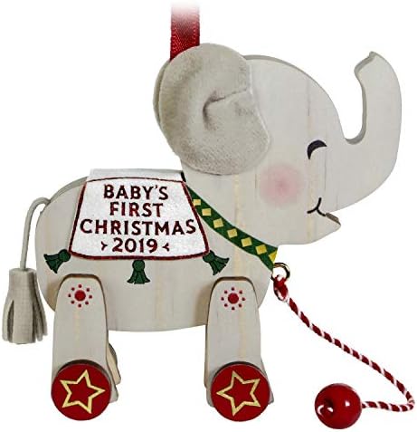 Hallmark Keepsake 2019 Babys First Christmas Elephant Ornament 1