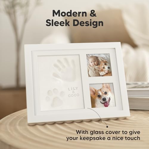 KeaBabies Baby Footprint Handprint Kit - Keepsake Frame Set