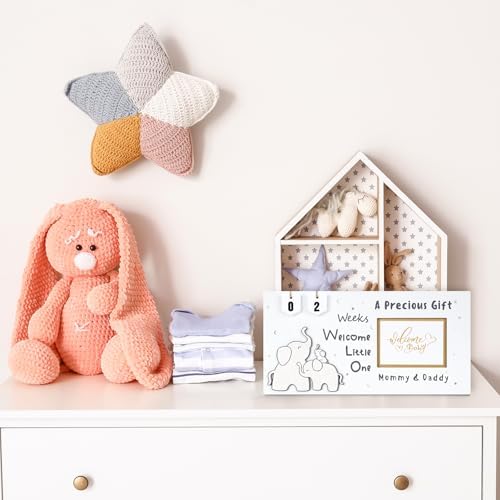 Qilxziy Ultrasound Picture Frame with Pregnancy Countdown 1