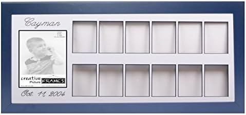 Creative Picture Frames Personalized Babys First 12 Month Timeline Collage Frame with Stand