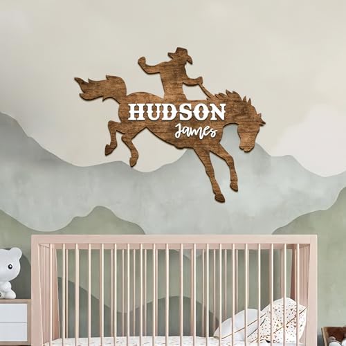 SWaddle AN Western Themed Name Plaque