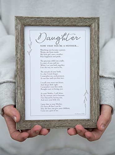 Now That Youre a Mother Frame - Gift for Daughter from Mom
