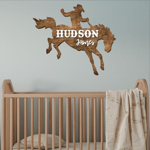 SWaddle AN Western Themed Name Plaque