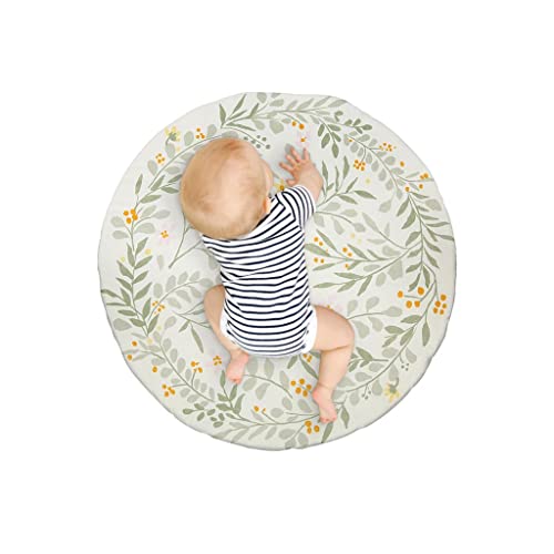 Kate Milo Floral Wreath Reversible Baby Mat 1