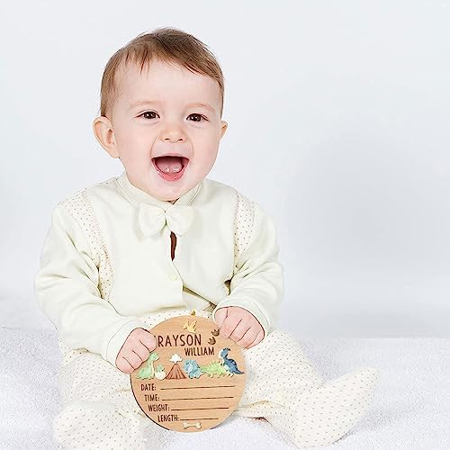 Personalized Baby Announcement Sign Dinosaur 182