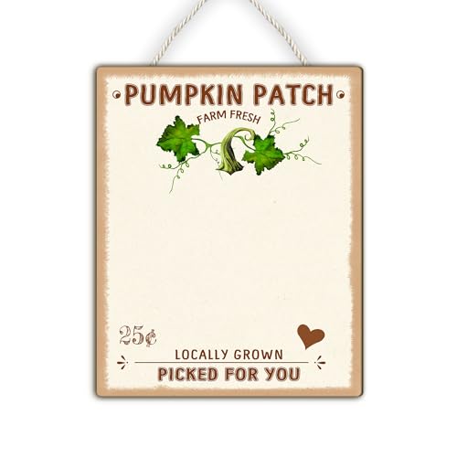Custom DIY Baby Footprint Farm Sign Pumpkin Patch Wooden Hanging Sign
