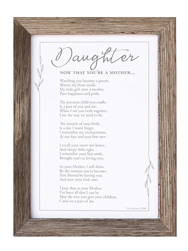 Now That Youre a Mother Frame - Gift for Daughter from Mom
