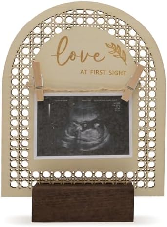 XYINFINIS Baby Announcement Sign with Ultrasound Frame