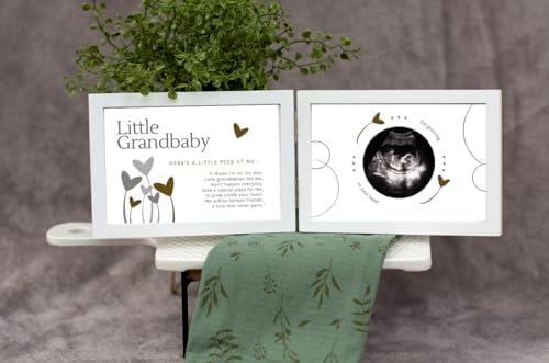 Little Grandbaby Ultrasound Frame for Grandparents - Keepsake with Sweet Poem
