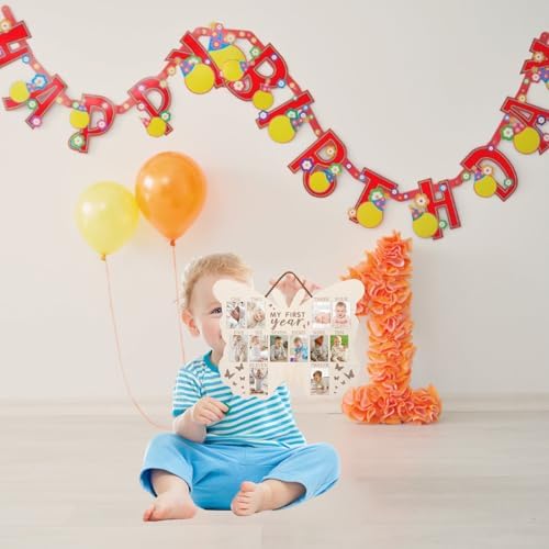 12 Months Wooden Milestone Display Sign
