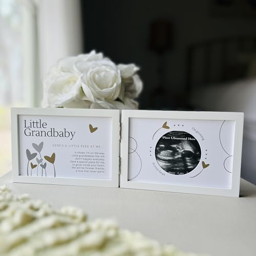Little Grandbaby Ultrasound Frame for Grandparents - Keepsake with Sweet Poem