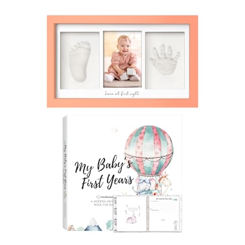 KeaBabies Baby Footprint Kit First 5 Years Memory Book