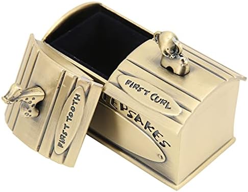 Pssopp Fetal Hair Box - Green Patina Keepsake