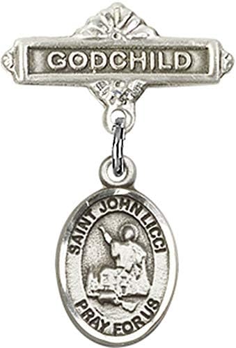 Religious Obsession Baby Badge with St John Licci Charm