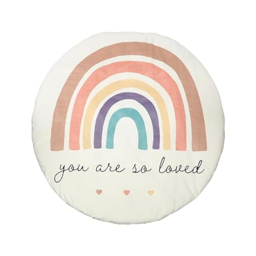 Kate Milo Plush Rainbow Play Mat - Soft Washable