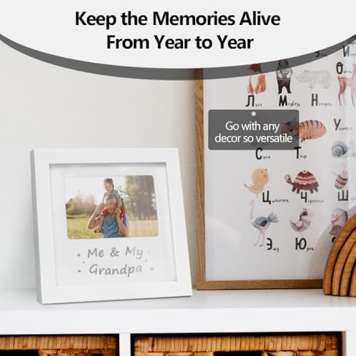 Me and My Grandpa Wooden Photo Frame 826 x 826 Inches Baby Keepsake