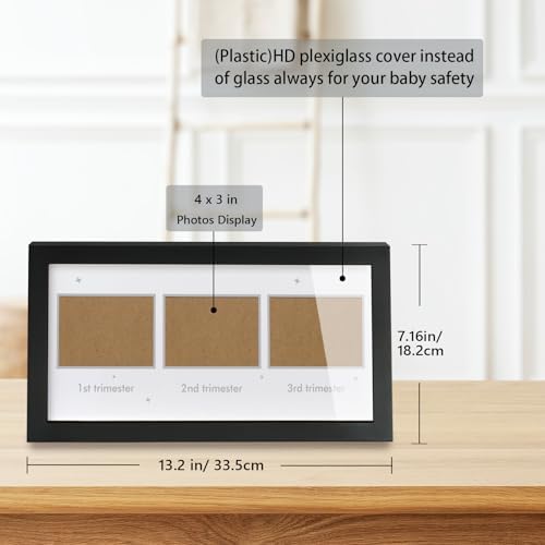 Triple Ultrasound Frame for Pregnancy Memories