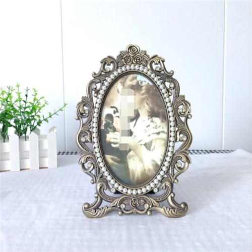 STBTOO 6 Inch Metal Frame for Family Decor and Wedding Photos