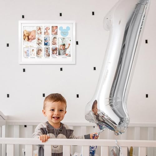 FramePro My First Year Photo Frame 12x16 Baby Milestone Board Keepsake for Newborn to 1 Year Old