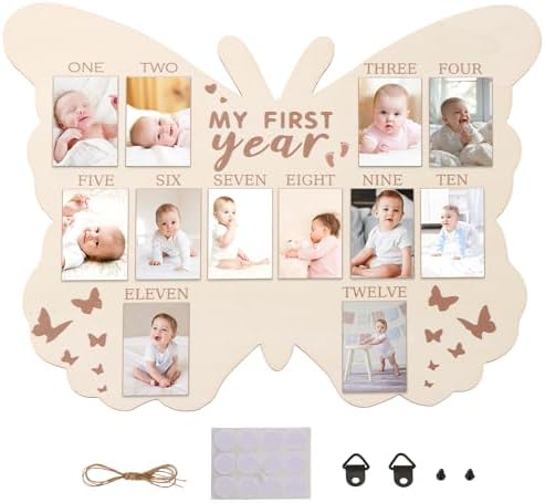 12 Months Wooden Milestone Display Sign
