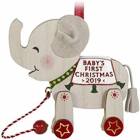 Hallmark Keepsake 2019 Babys First Christmas Elephant Ornament 1