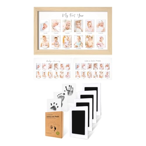 KeaBabies 12-Month Baby Photo Frame Kit
