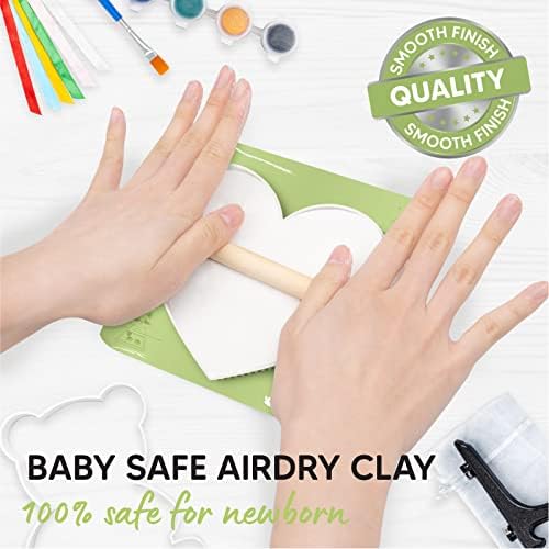 KeaBabies Baby Hand Footprint Kit - Keepsake Frame Personalized Gift 1