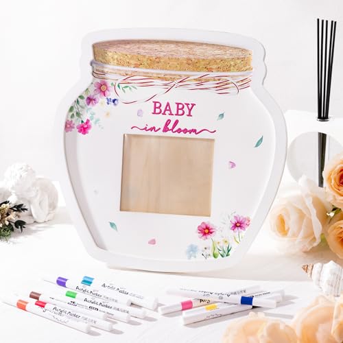B1ykin Baby Shower Wildflower Jar Frame