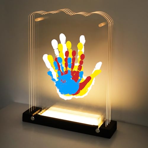 Family Handprint Kit with Night Light Baby Pet Keepsake Personalized Gift