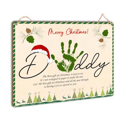 Christmas Gift for Daddy Poem Handprint Keepsake