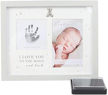 Juliana Bambino Baby Love You To Moon and Back Hand Print Photo Frame