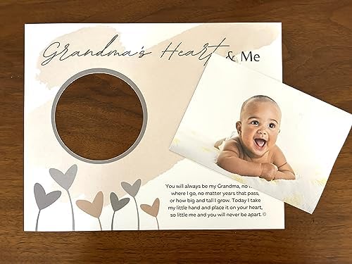 Grandparent Gift Co Baby Handprint Frame with Poetry - 8x10 Wall Display