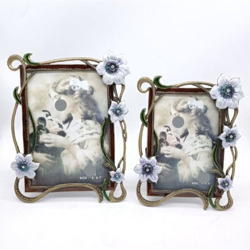 STBTOO 5x7 Inches Photo Frame And Metal Decoration